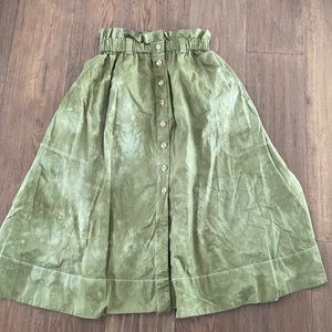 Everlane Easy Button-Front Skirt